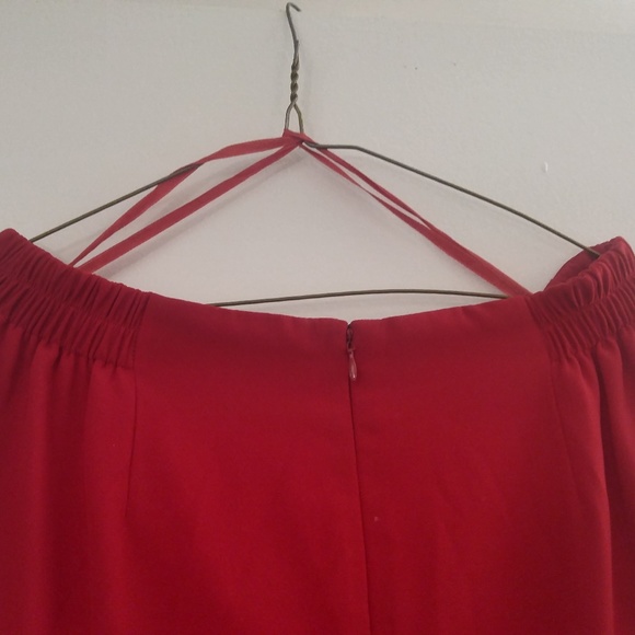 GEORGE Woman A Line Red Skirt Back Slit Lined - Picture 5 of 5